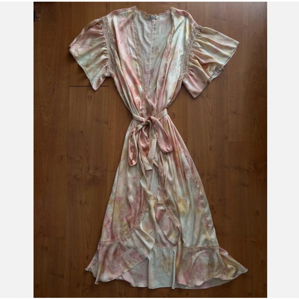 Free People Moonbeams Washed Robe Womens XS - Picture 2 of 6